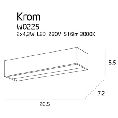 Maxlight W0225 Krom