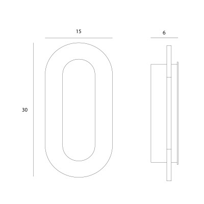 Maxlight W0478 Travertino OVAL