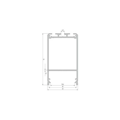 Profil LED LUMINES typ Claro srebrny anodowany 1 m