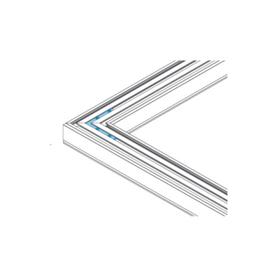 Łącznik LUMINES kątowy 90° długi KPL