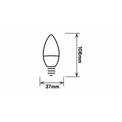 Źródło LED E14 7W C37 Biała Ciepła