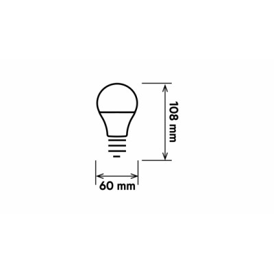 Źródło LED E27 8W A60 Biała Ciepła