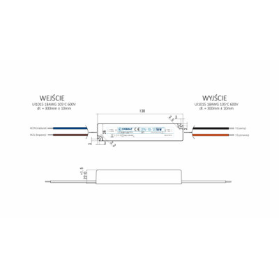 Zasilacz impulsowy CobaltElectro ZPV 24V 10W IP67