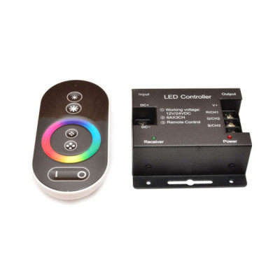 Sterownik LED RGB 12V 216W dotykowy (panel) RF