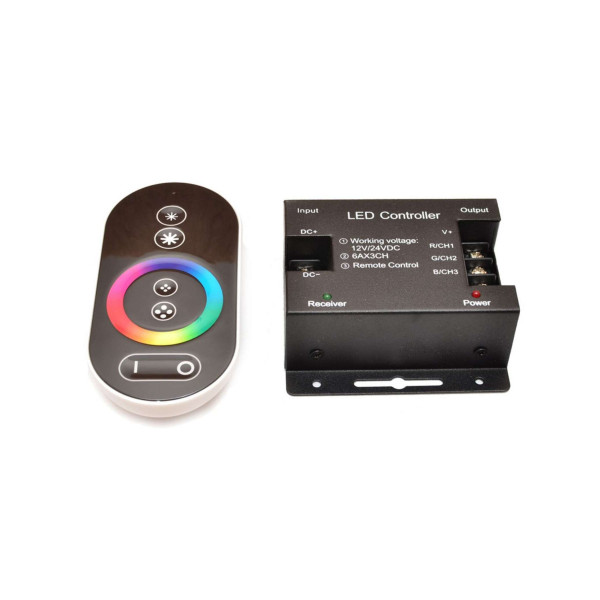 Sterownik LED RGB 12V 216W dotykowy (panel) RF