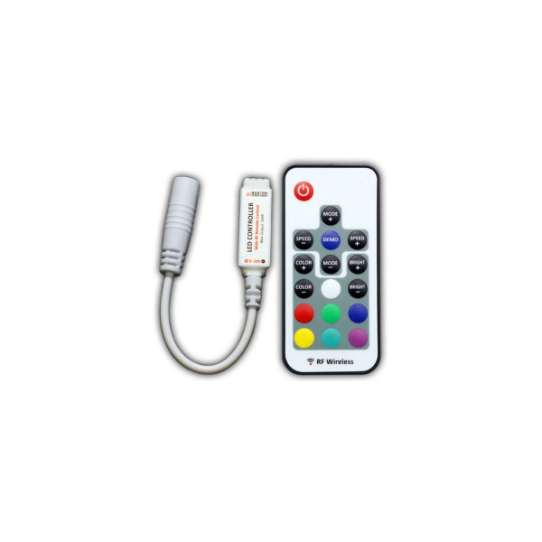 Sterownik LED RGB 12V 72W 18 przycisków mini RF White