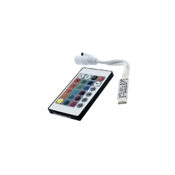 Sterownik LED RGB do taśm LED 3x2A 12V + pilot IR MINI Biały