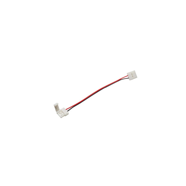 Złącze taśmy LED 8mm 2-stronne przewód z 2 zatrz.