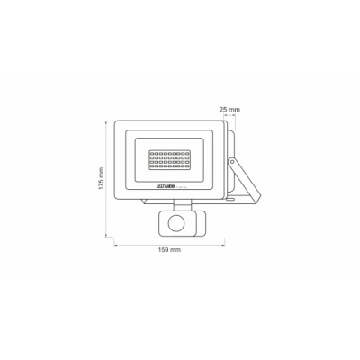 Naświetlacz LED DRAGO 30W NW IP44 SLIM PIR