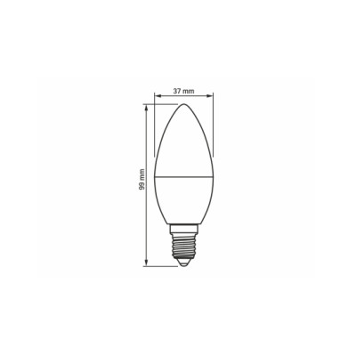 Źródło LED E14 4W C37 Neutralna