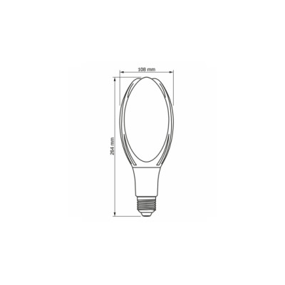 Źródło LED E27 50W A108 Neutralna