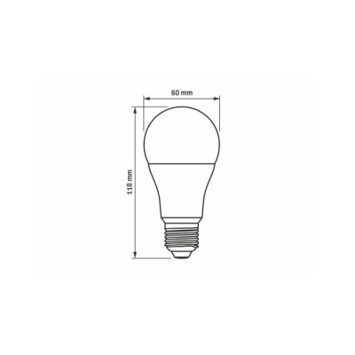 Źródło LED E27 12W A60 Biała Zimna