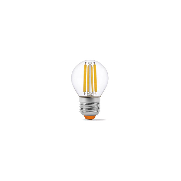 Źródło LED E27 6W G45 Filament Biała Ciepła