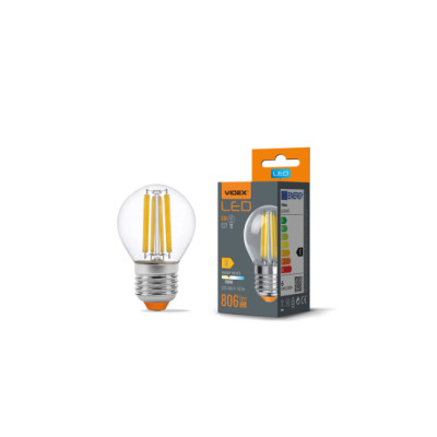 Źródło LED E27 6W G45 Filament Biała Ciepła