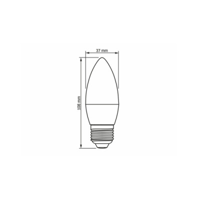 Źródło LED E27 7W C37 Neutralna