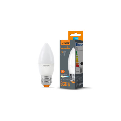 Źródło LED E27 7W C37 Biała Ciepła