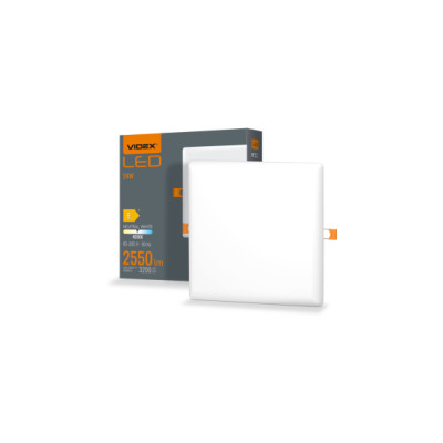 Downlight Frameless 24W kwadrat Neutralny