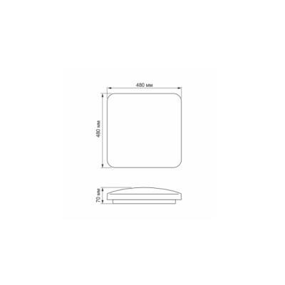 Oprawa sufitowa LED NATA 48W NW
