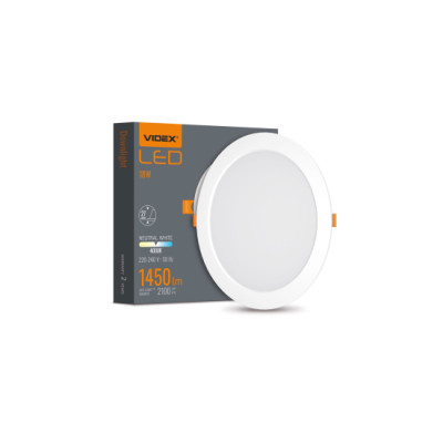Panel LED 18W okrągły Neutralny