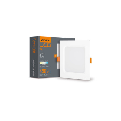 Panel LED 6W kwadrat Neutralny