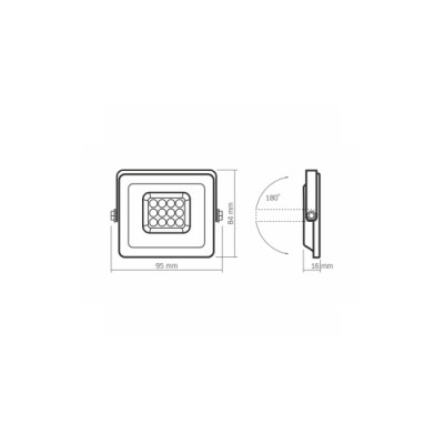 Naświetlacz LED 10W NW SMD IP65, biały