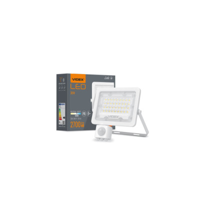 Naświetlacz LED 30W NW SMD IP65 PIR, biały