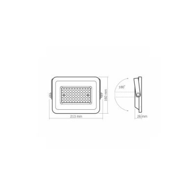 Naświetlacz LED 50W NW SMD IP65, biały