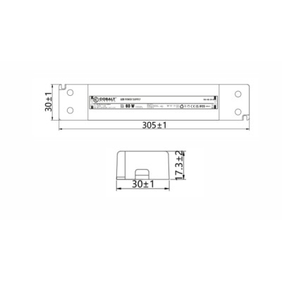 Zasilacz LED CobaltElectro PLV 24V 60W IP20 B