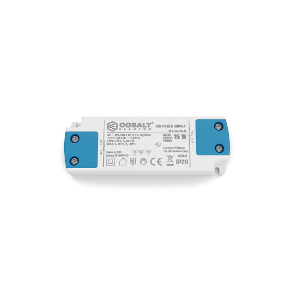 Zasilacz LED CobaltElectro PFV 24V 15W IP20 B