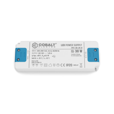 Zasilacz LED CobaltElectro PFV 24V 30W IP20 B