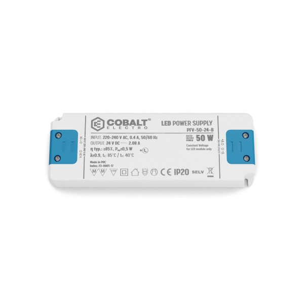 Zasilacz LED CobaltElectro PFV 24V 50W IP20 B