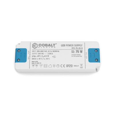 Zasilacz LED CobaltElectro PFV 24V 75W IP20 B