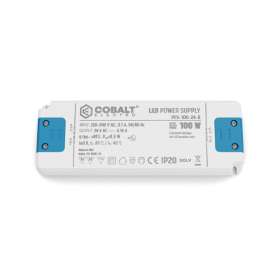 Zasilacz LED CobaltElectro PFV 24V 100W IP20 B