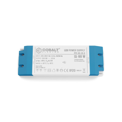 Zasilacz LED CobaltElectro PFV 24V 60W IP20 B