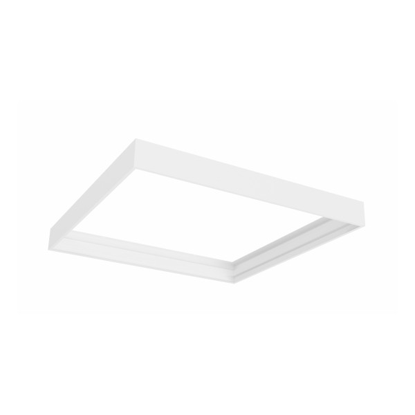 Obudowa / ramka natynkowa do paneli LED 60x60 - aluminiowa biała składana