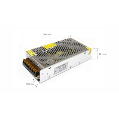 Moduł zasilacza montażowy 12V 150W IP20 12.5A
