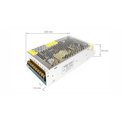 Moduł zasilacza montażowy 12V 250W IP20 20A