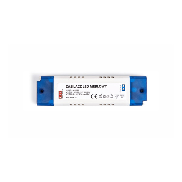 Zasilacz plastic case 12V 80W IP20