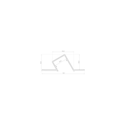 Profil LED LUMINES typ Duo srebrny anodowany 3 m