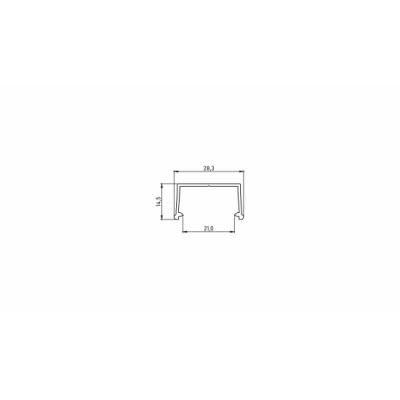 Profil LED LUMINES typ Fixo czarny lakierowany 2,02 m