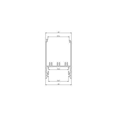 Profil LED LUMINES typ Foldo czarny anodowany 2,02 m