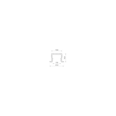 Profil LED LUMINES typ axin Sky blue lakierowany 1 m
