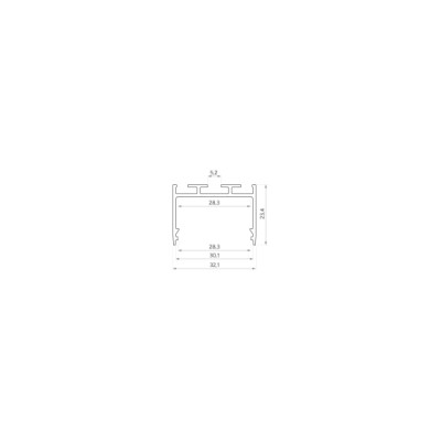 Profil LED LUMINES typ alba Rock Anthracite lakierowany 2,02 m