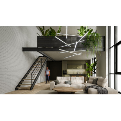 Profil LED LUMINES typ alba Rock Anthracite lakierowany 2,02 m