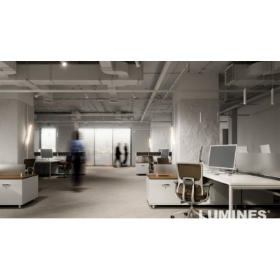 LUMINES GENESIS Lampa liniowa LINEAR kątowa wertykalna 24 W 4000 K biała