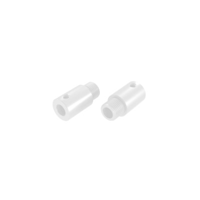 Odciążka metalowa M10x1 z gwintem 4 mm, biała