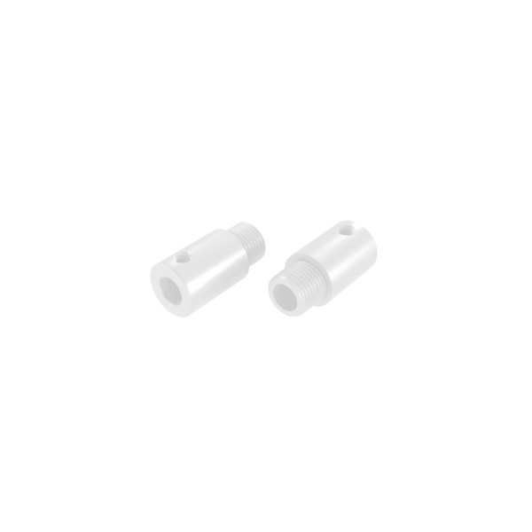 Odciążka metalowa M10x1 z gwintem 4 mm, biała