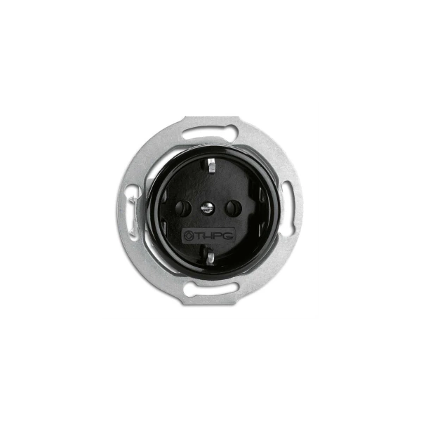 Gniazdo z uziemieniem Schuko THPG Bakelite