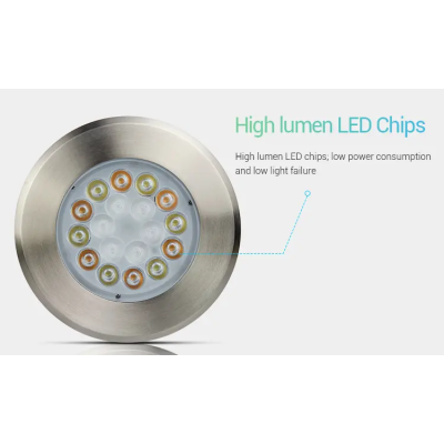 Lampa podwodna LED 9W RGB+CCT 12V IP68 UW03