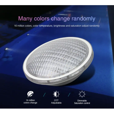 Lampa LED PAR56 27W RGB+CCT 12V IP68 Milight PW01